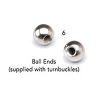 Stainless Steel Ball Ends  3/16″ x 2 1/8″ - Meteek Supply