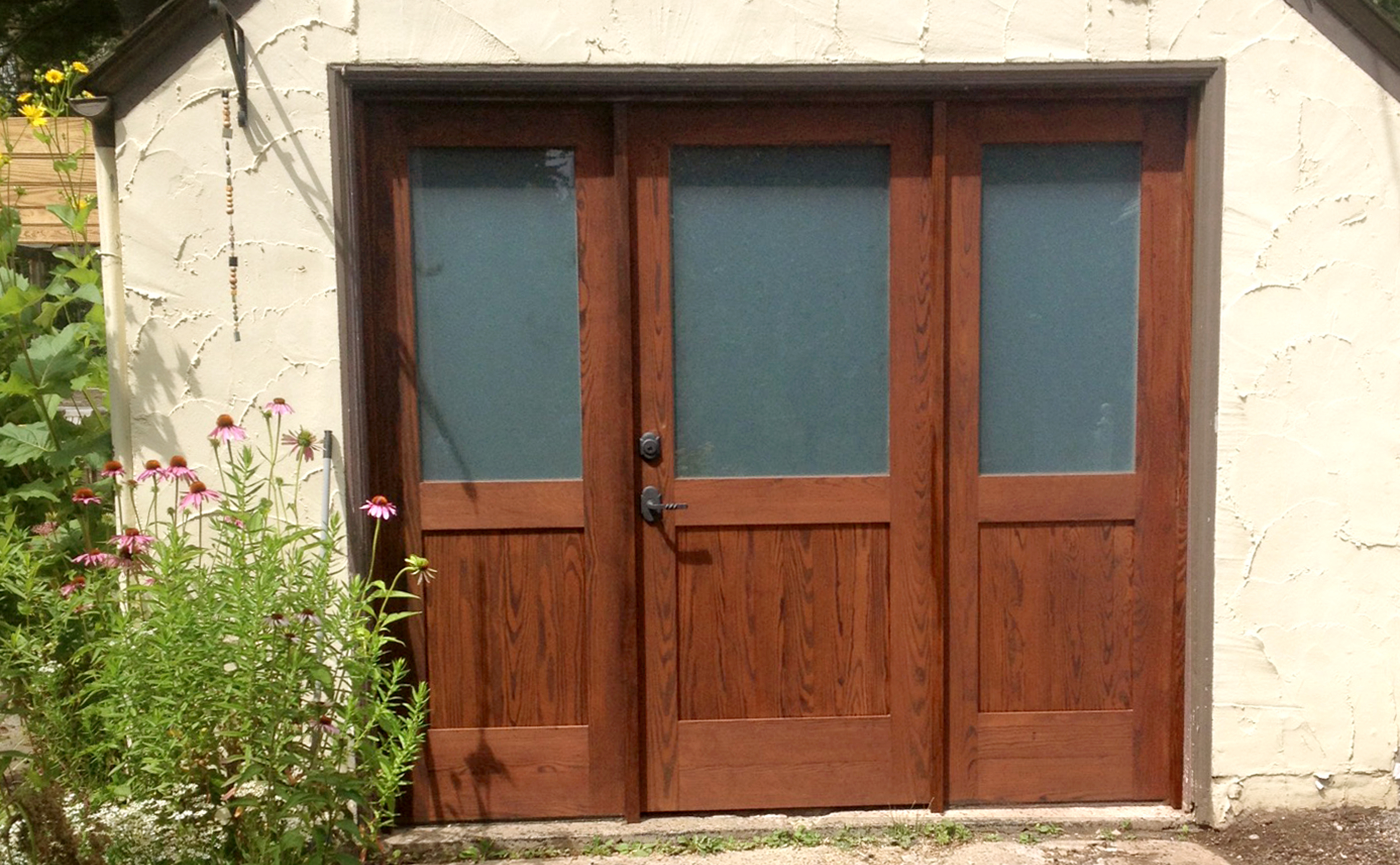Thermally modified wood door